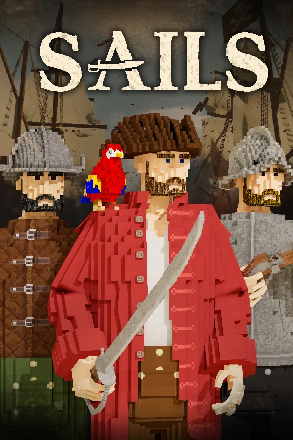 Sails pirate survival game key art.